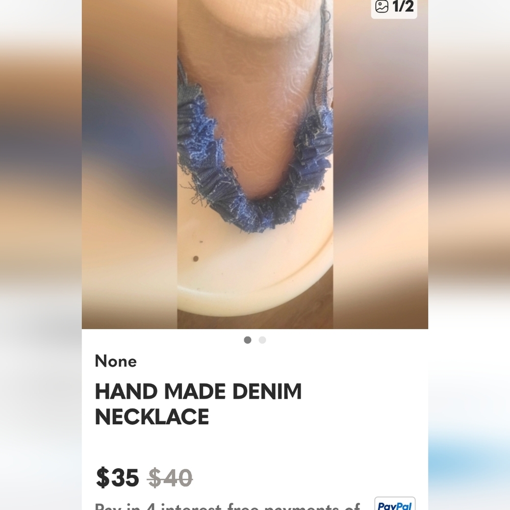 SEX KITTEN DENIM CHOKER - Picture 7 of 9